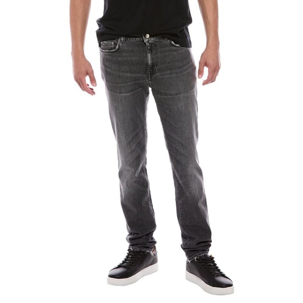 Blk Dnm Mens  Charcoal Grey Straight Jean, Gray